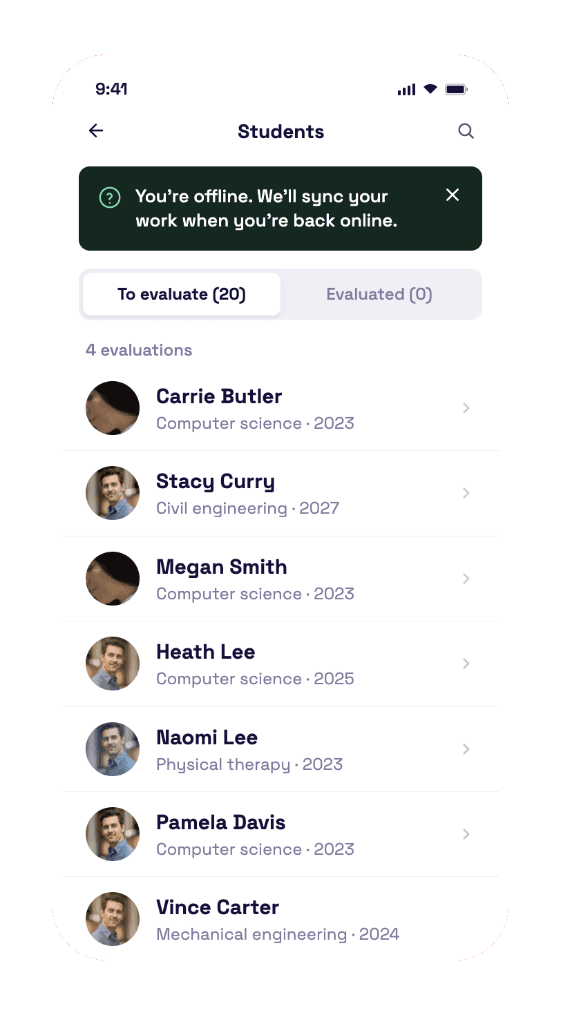 Events at your fingertips